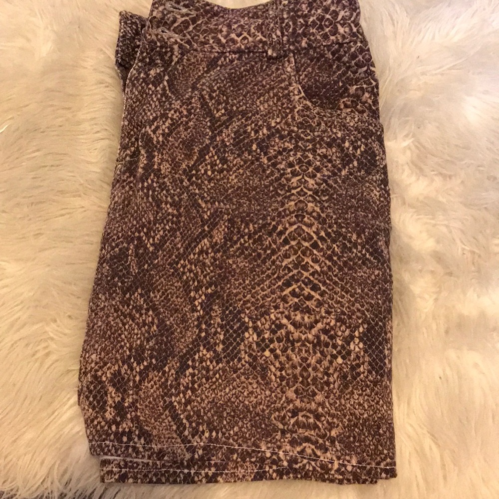 Snakeskin skirt